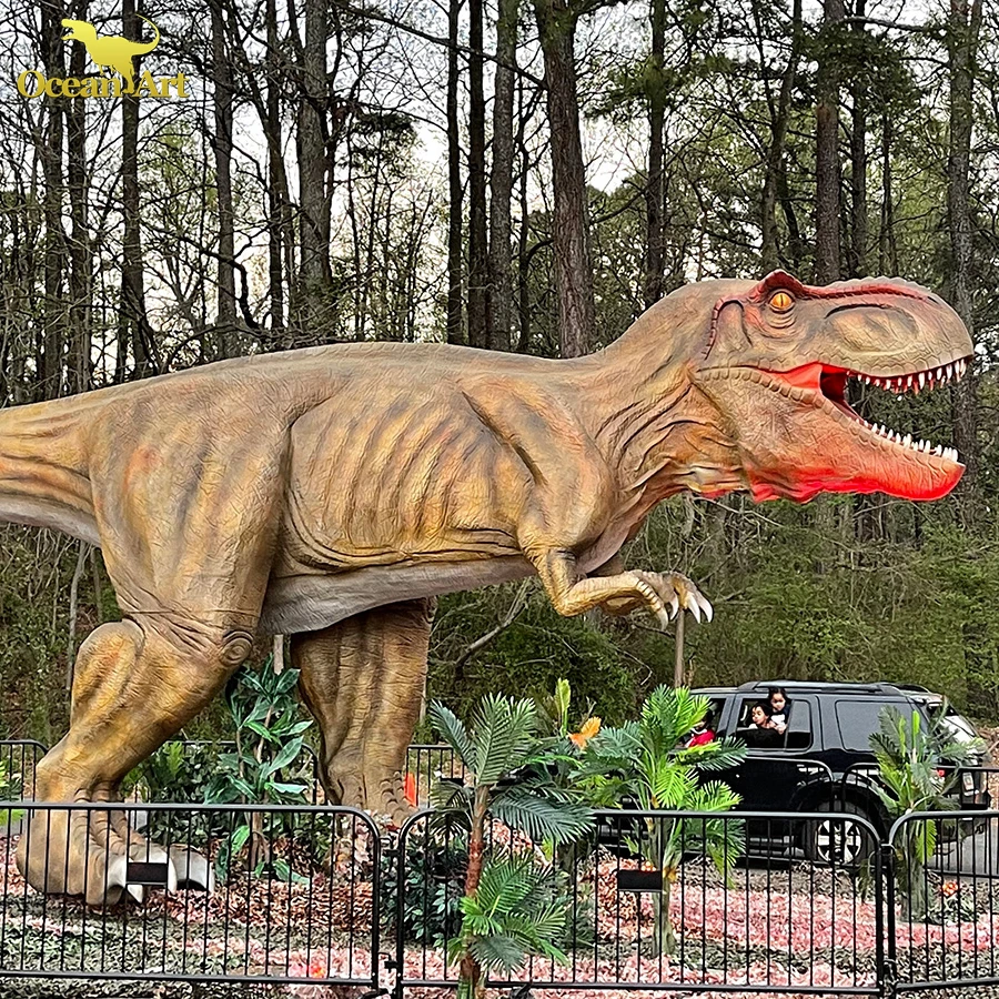 Amusement Park Large Animatronic Dinosaur For Lifesize Animated Dinosaur Model