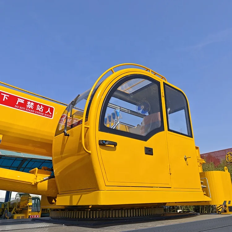 Homemade telescopic crane truck 20 ton hydraulic manipulator crane for bridge and highway building crane