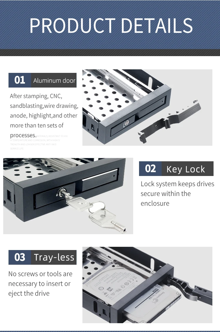 Purchasing Wholesale internal sata iii drive enclosure hdd storage case to computer