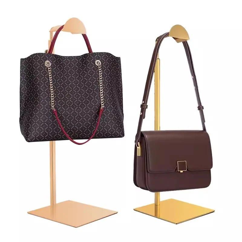 Luxury Women Bags Display Rack For Handbag  Bag Stand For Retail Ladies Metal Women Handbag Display Stand For Shop