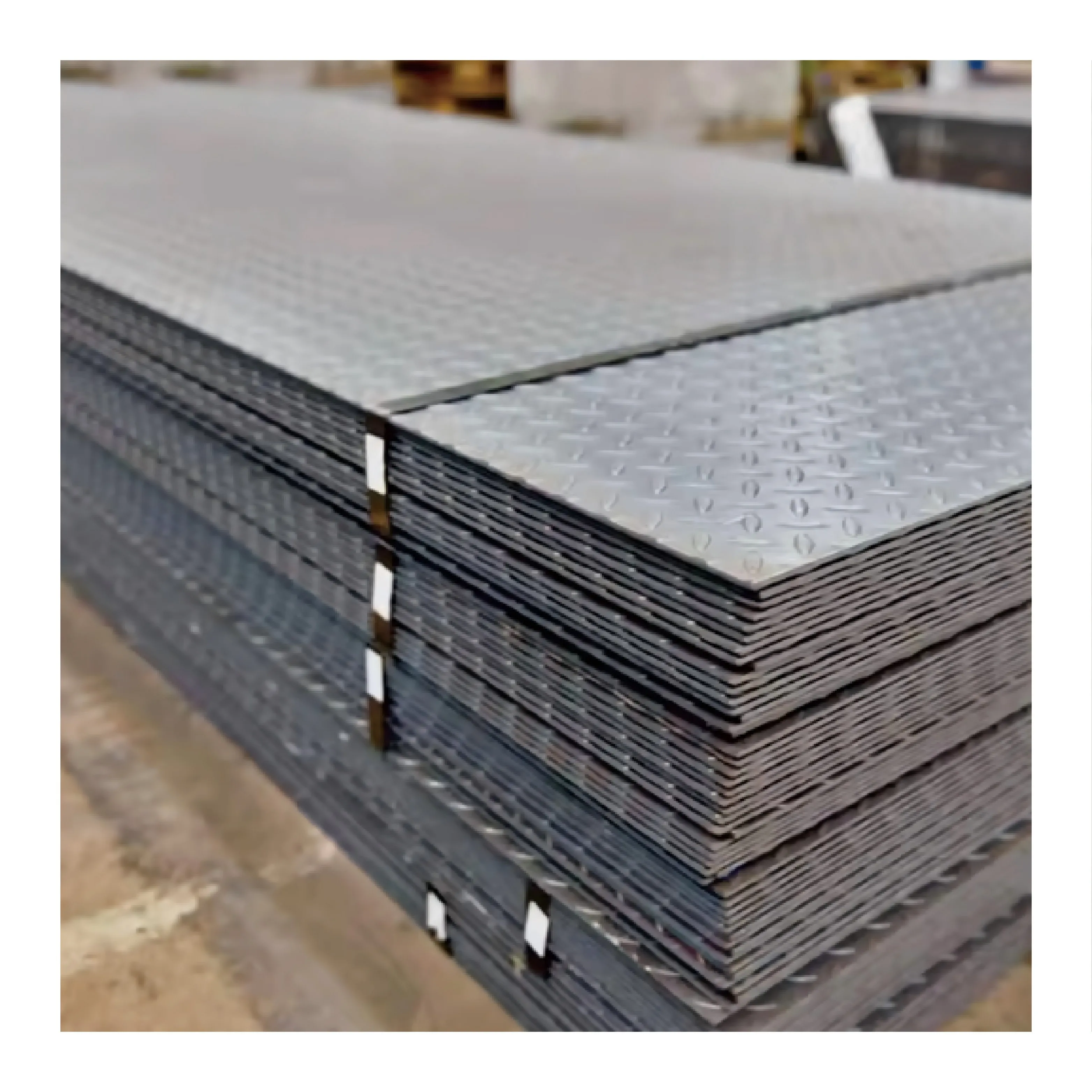 ASTM A36 A283 низкоуглеродистый стальной клетчатый лист 1 2*1250*6000 мм Прочный для строительства и украшения
