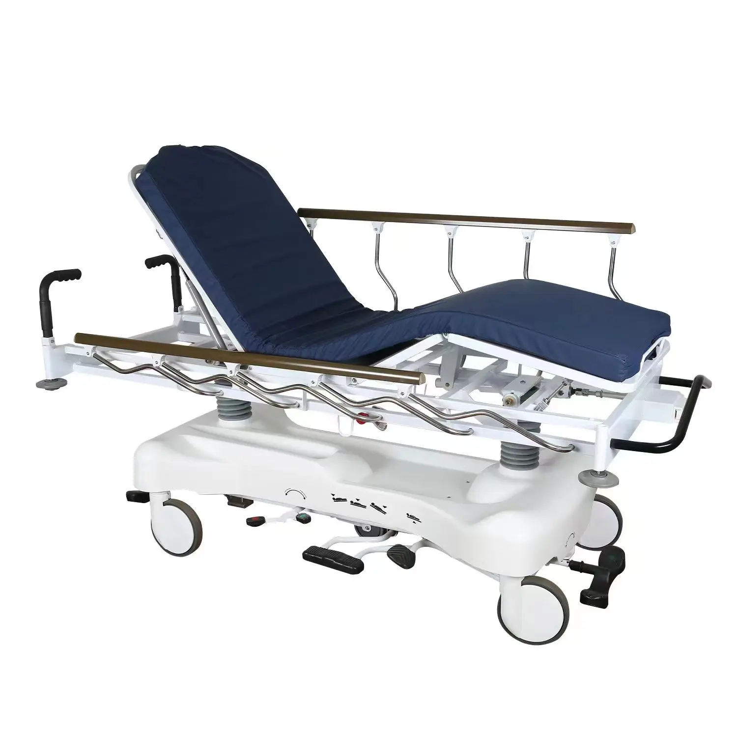 Emergency Hydraulic Patient Stretcher Foldable stainless steel Patient Stretcher