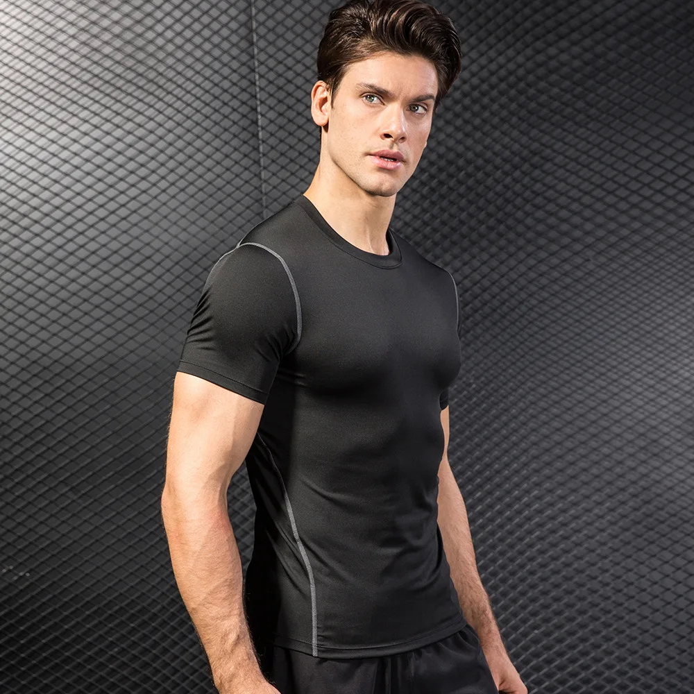 AOLA Mens Workout Shirts Regular Fit Custom Gym Muscle Outfits Dropshipping Sport Shirt Men Fitness Clothing