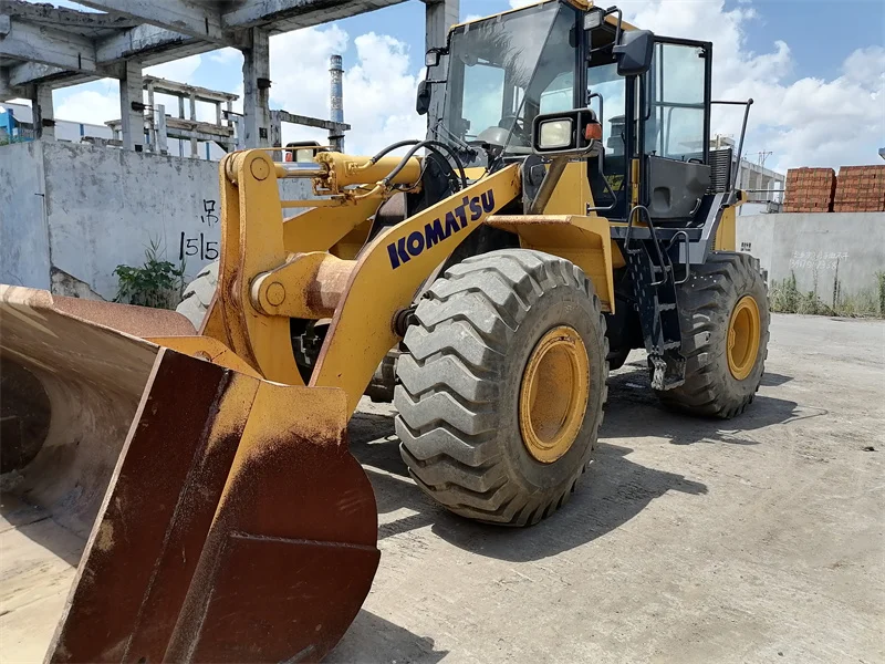 Б/у гидравлический колесный погрузчик Komatsu WA380 5 тонн фронтальный Колесный WA320 WA350 WA470 низкая цена распродажа