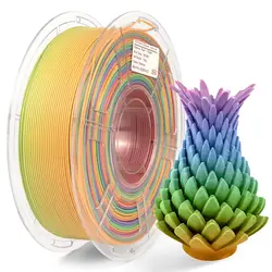 Wholesale Vacuum packaging iSANMATE pla+ rainbow filament 1.75mm 3d printer rainbow filament 1kg