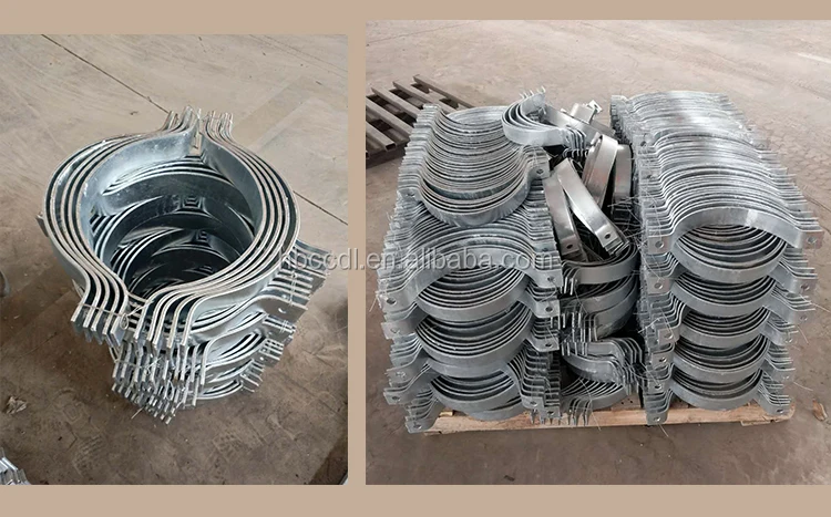 Factory supply Hot-dip galvanized Iron Clamps Hold Hoop beam clamp/hold hoop Steel Clamp