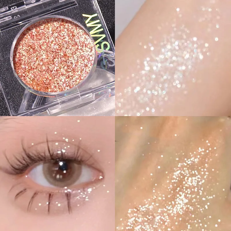 Charm Beauty Makeup High Pigment Shimmer Long Lasting Multichrome Pressed Single Eyeshadow