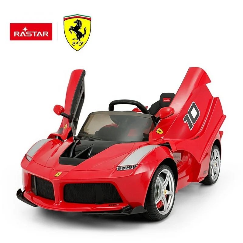Rastar Baby Ride on Car Ferrari Toy Cars for Kids Plastic Unisex Ride-on for 3-8 Year Olds License Toy Car