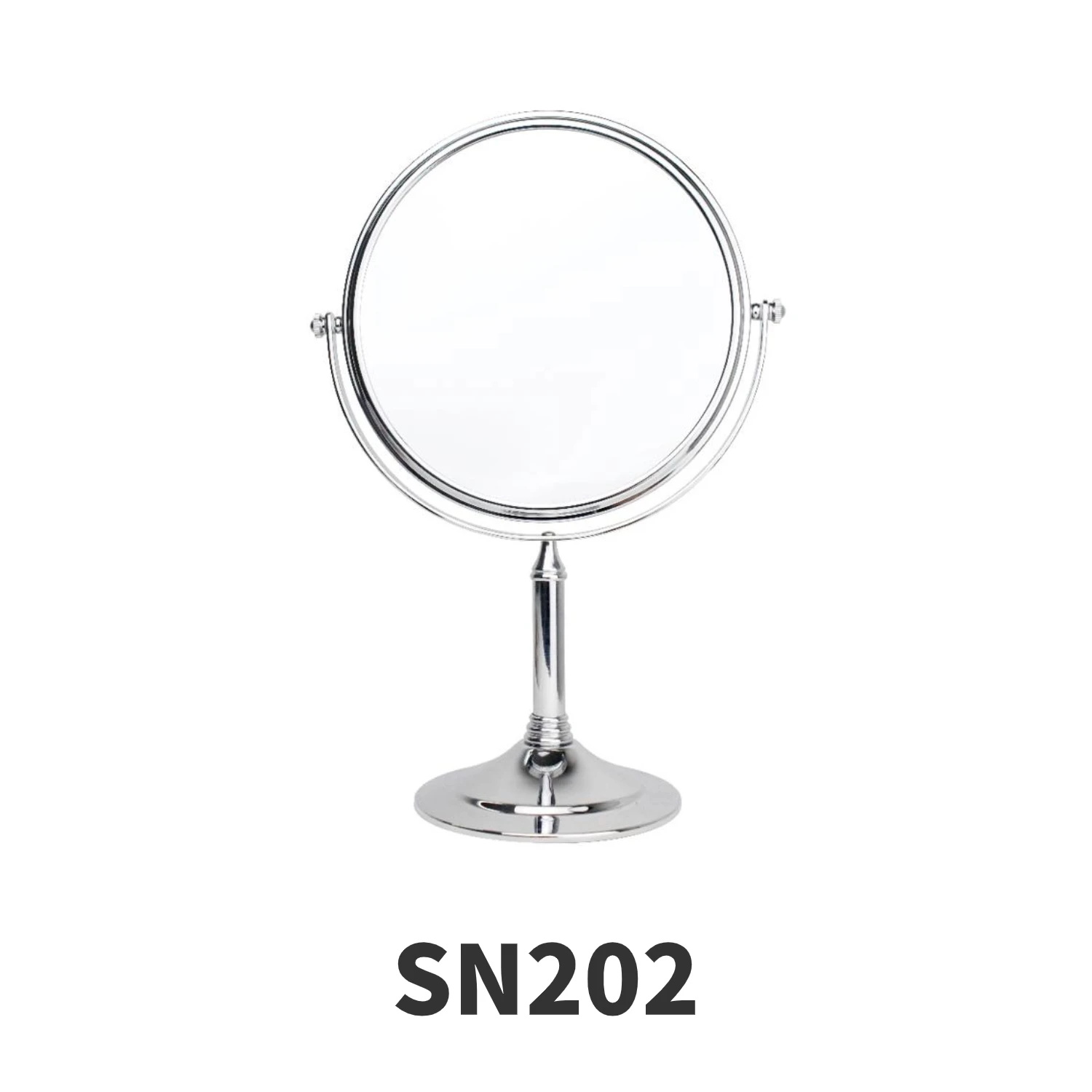 360 Degree Makeup Magnifying Hotel Fashion Bathroom Cosmetic Mirror Double Sided Standing Table Mirrors Bathroom Accessories