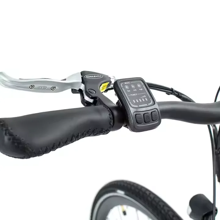 28-Inch Cycling Aluminum i bike electric city bike for Men 7 Speed with Integrated Battery and Digital Sensor Rear Hub Motor