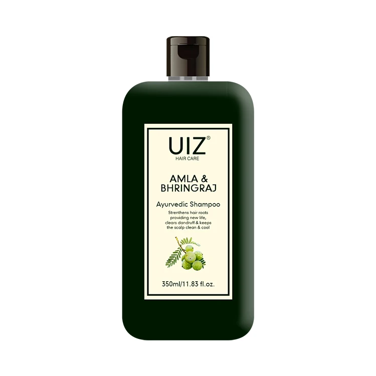 Amla Bhringraj Shampoo Anti-Hair Loss Control Premature Graying Hair Care Strengthens Herbal Shampoo