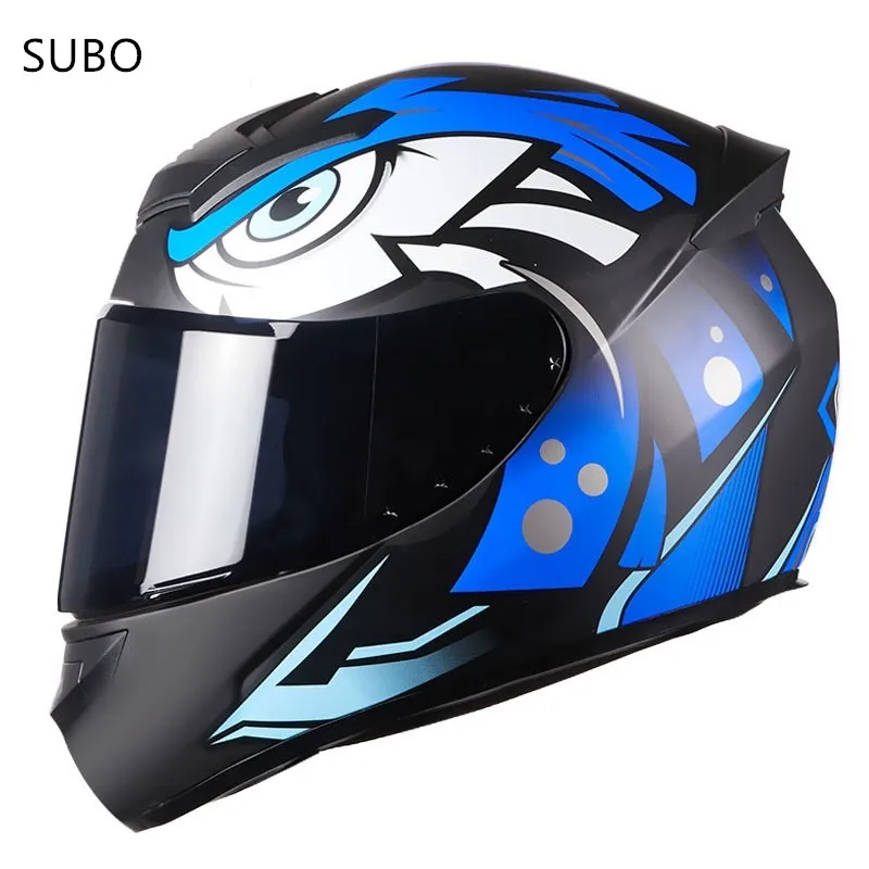 SUBO 2022 Hot sale cheap multicolor full face New style stylish ebike motorcycle safety helmet