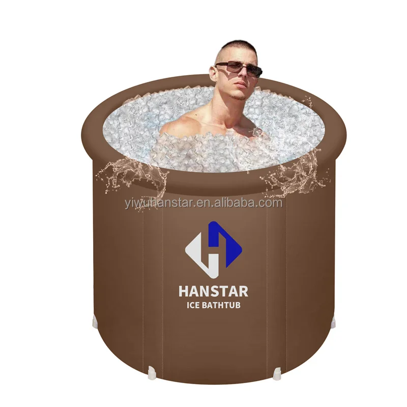 Customized size Ice bath tub fabric three layer ice barrel bath inflatable and portable ice bath