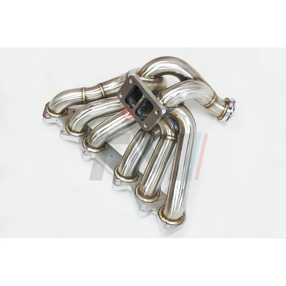 TM performance SS304 3mm thick Toy ota Supra 2JZGTE 2JZ-GTE Equal Length T4 Turbo Manifold Divided Flange