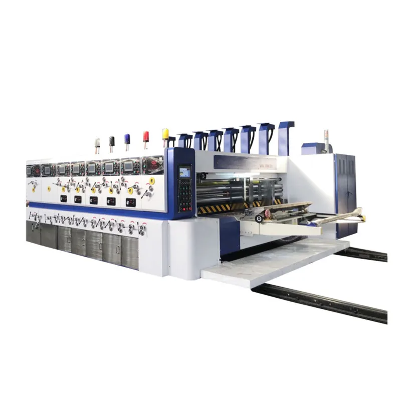 automatic 5colors corrugated carton printing machine/carton box die cutting slotting machine