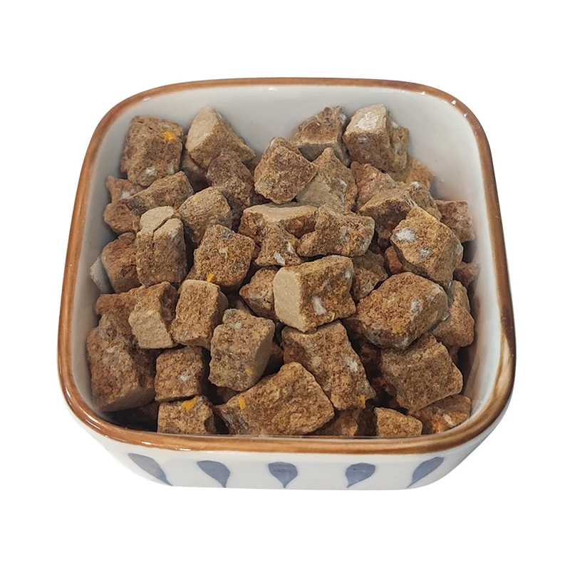 OEM Customized High Quality Freeze Dried Chicken Liver Cat Snack Healthy and Directly Factory Sold with Pumpkin Apple