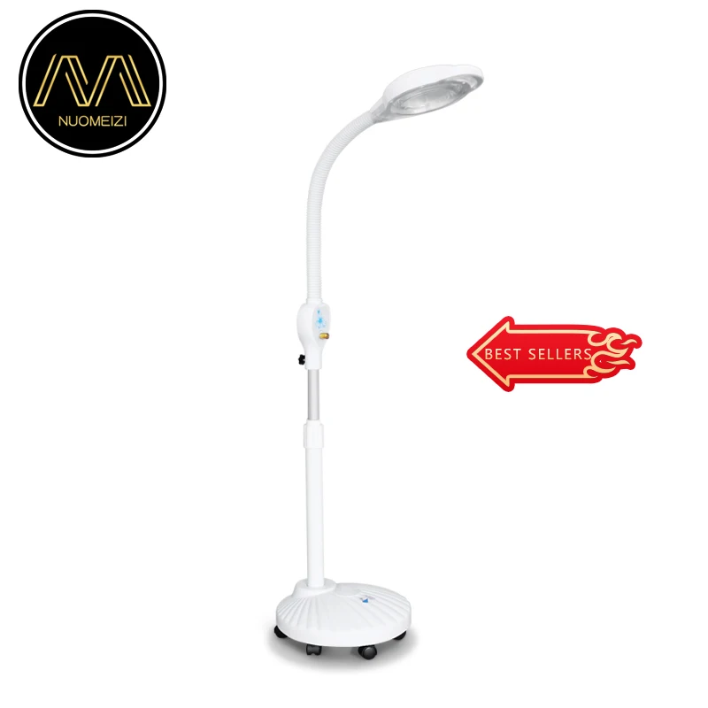 Adjustable LED Magnifying Lamp for Salon and Aesthetic Treatments High Clarity Glass Lens