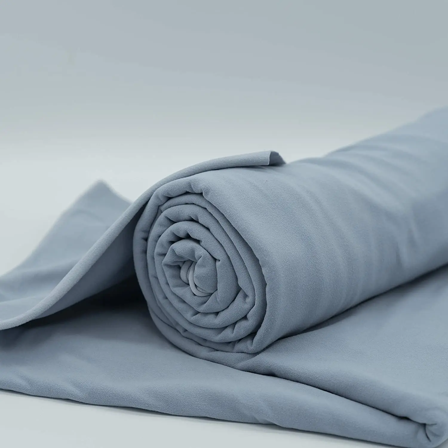 100% Heavy Cotton Jersey Knit Fabric Organic Cotton Double Jersey with Rib Style Soft Hand Feel for Clothing and Bags