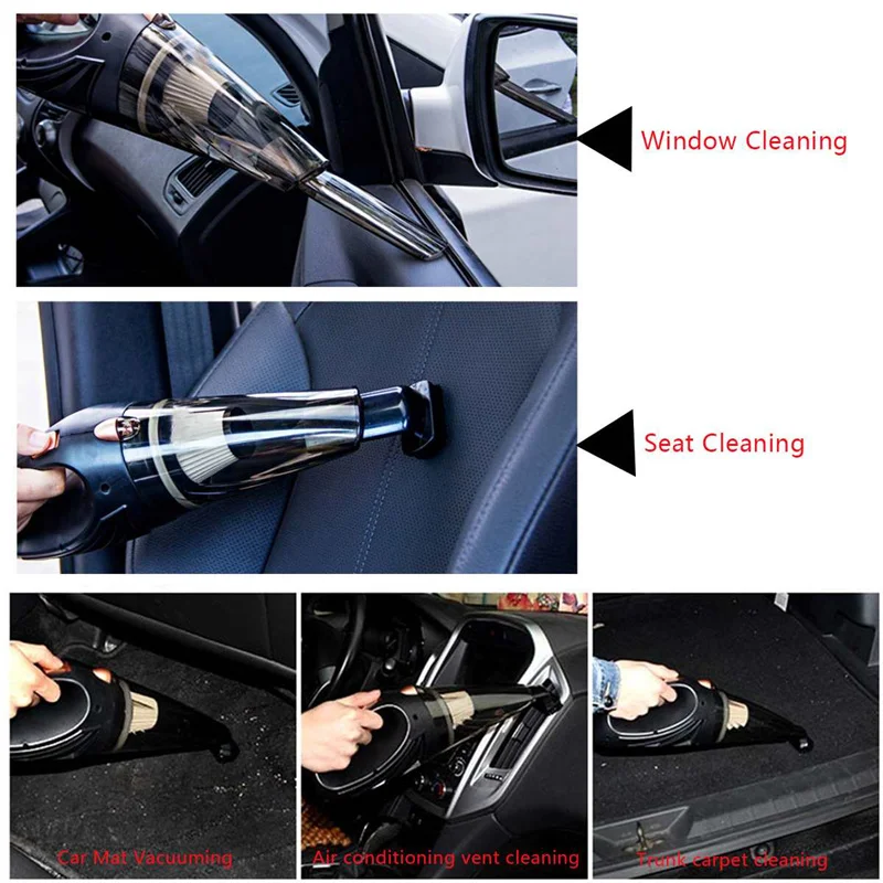 Factory Wholesale Strong Suction  Professional Handheld Portable Car Vacuum Cleaner