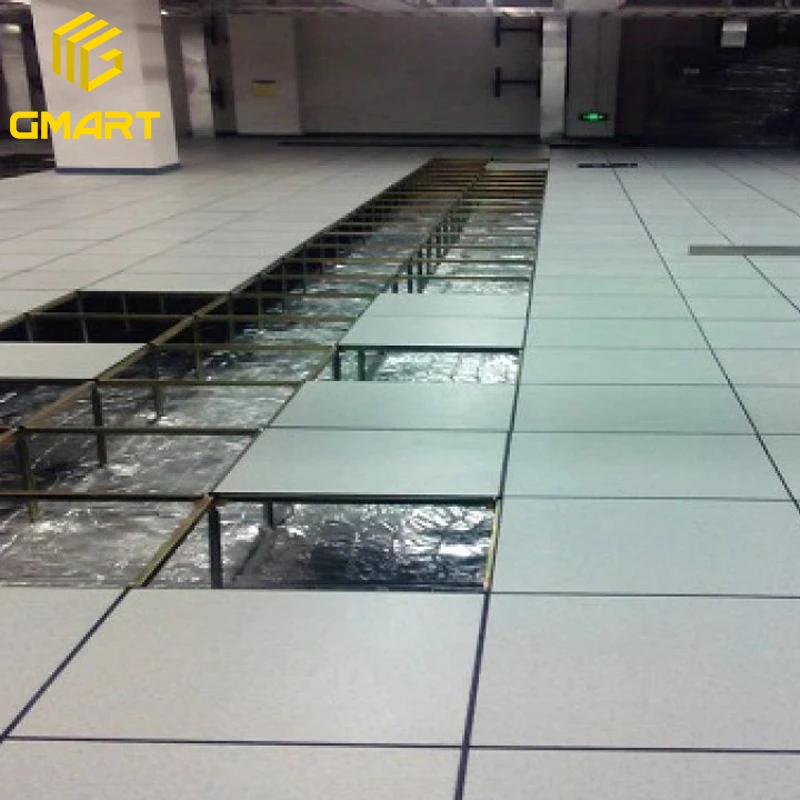 Gmart 600*600Mm Steel Cementitious Aluminum Access Floor Raised System Accessories Raised Flooring For Office