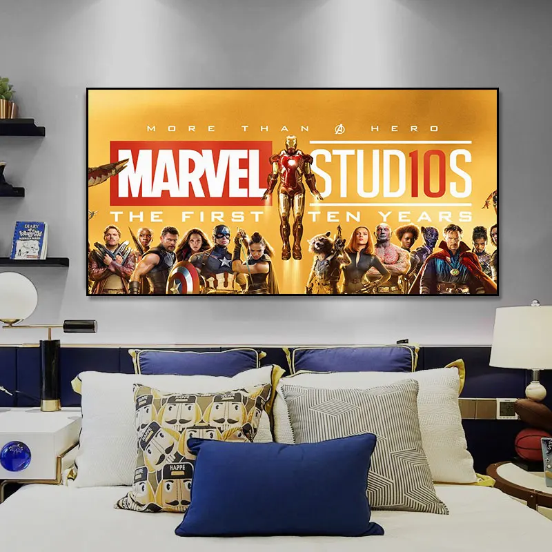 
Good Quality Pictures Living Room Decoration Painting Art Marvel Movie Avengers Canvas Home Decor Painting 