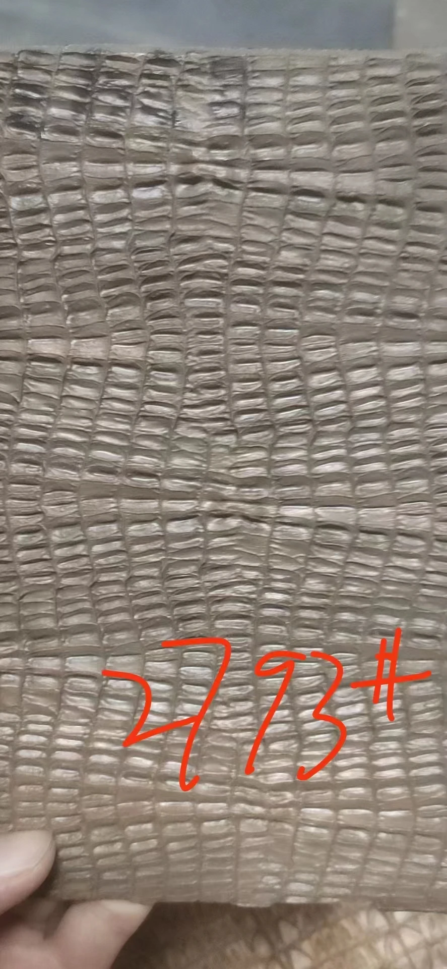 Customized crocodile patterns embossing plate for leather tannery press machine