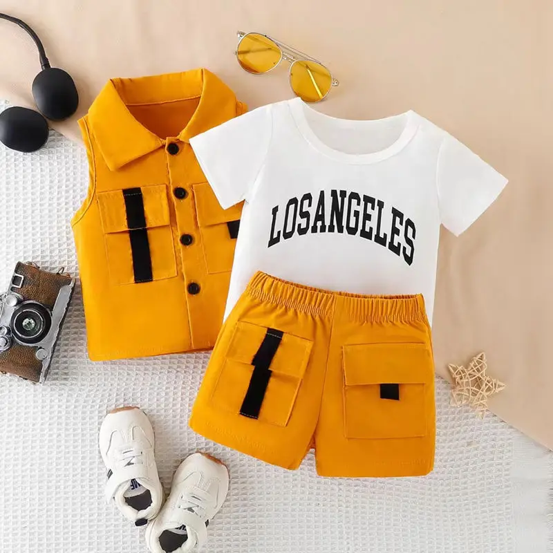 Trend 3 6 9 to 12 18 24 Months 1 2 3 Years Old Infant Cargo Suit Children Wears Outfits Kids Boys Clothing New Born Baby Clothes