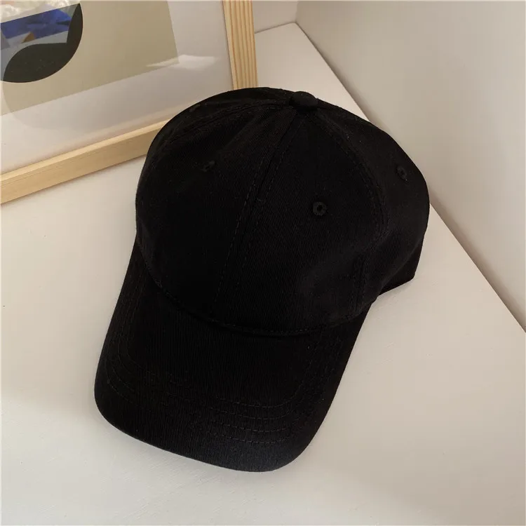 Adjustable cotton baseball cap plain 6 panel dad hats custom embroidery logo