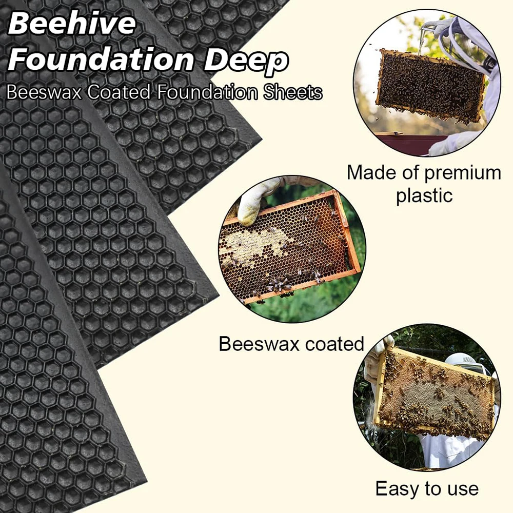 Whosale black beeswax comb foundation sheet beehive beeswax foundation