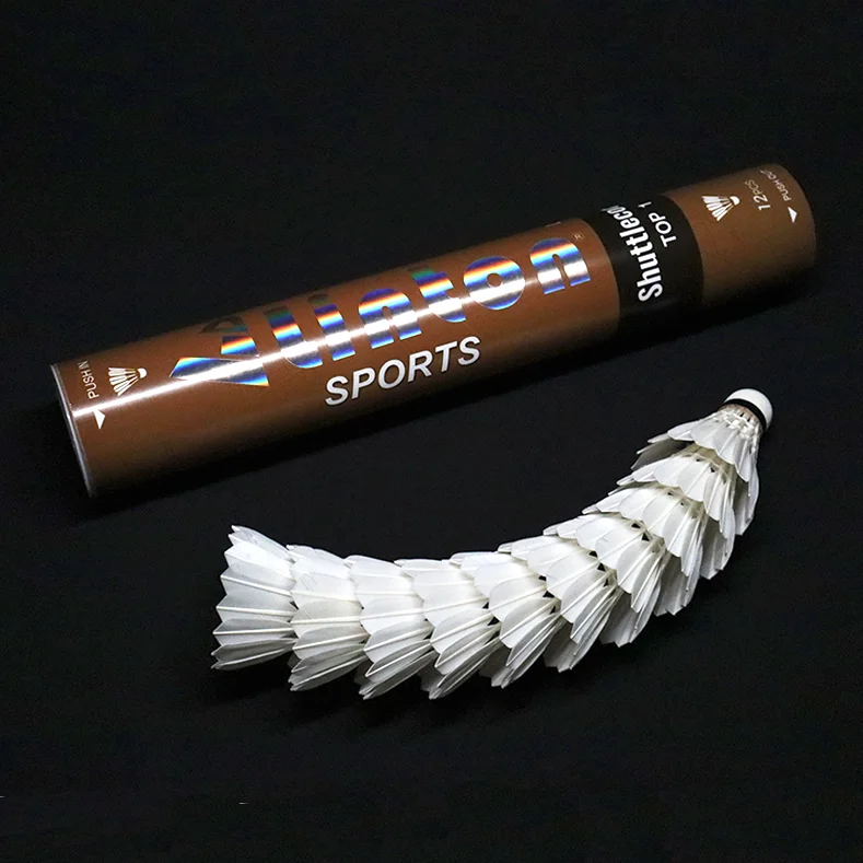Hot Sale Super Grade goose Feather Baton Master Straighten Goose Feather Importer Badminton Shuttlecock