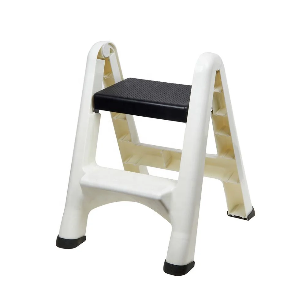 Plastic Folding Step Stool Step Ladder for Kitchen Garden
