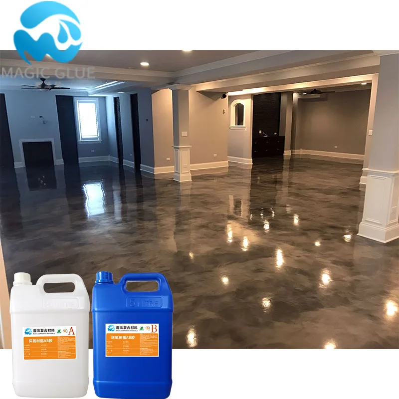 Self leveling AB glue epoxy resin for living room