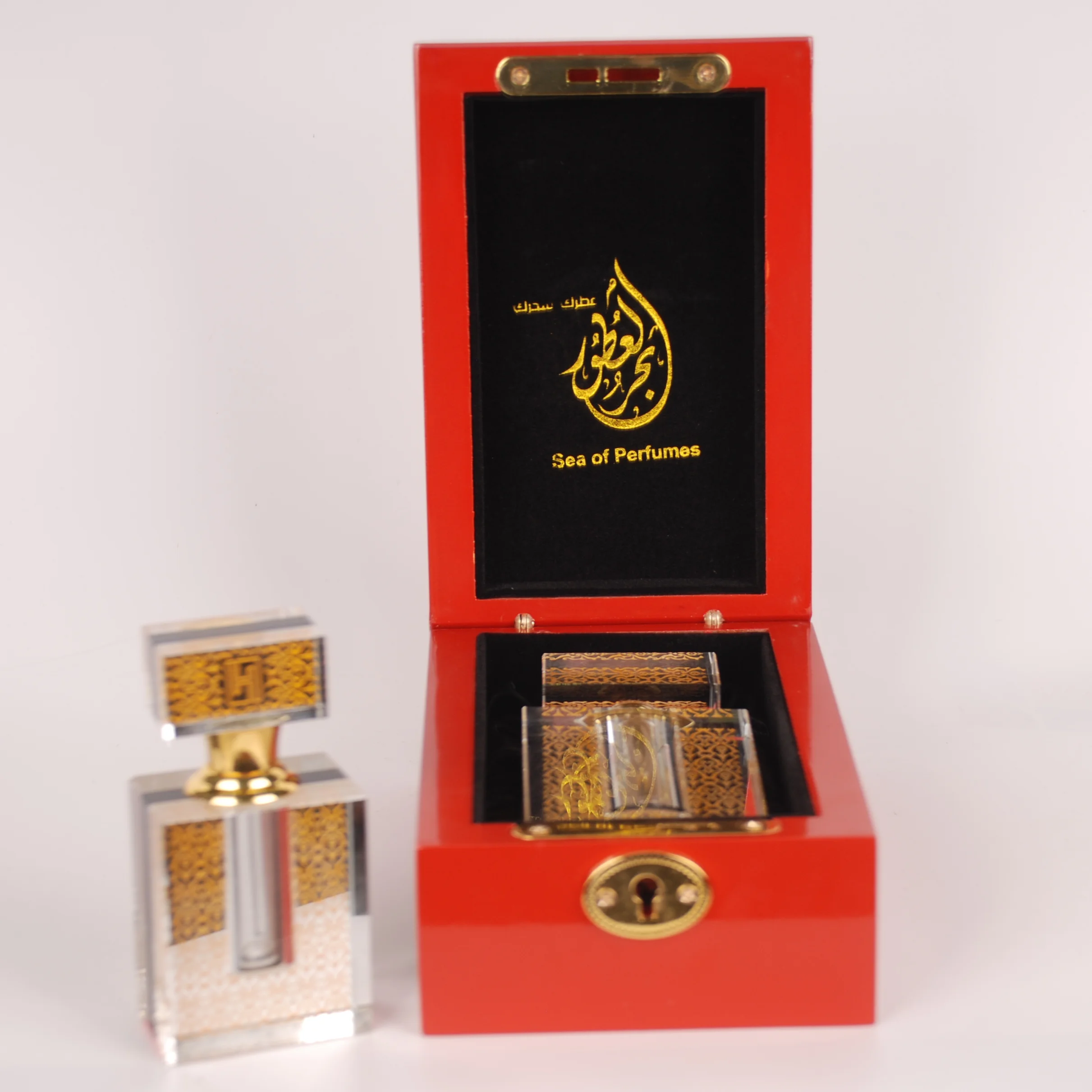 Packaging Boxes Velvet Custom Bottles Design Making Gift Luxury Bottle Wooden Case Oil Set Vial Perfume Box with EVA