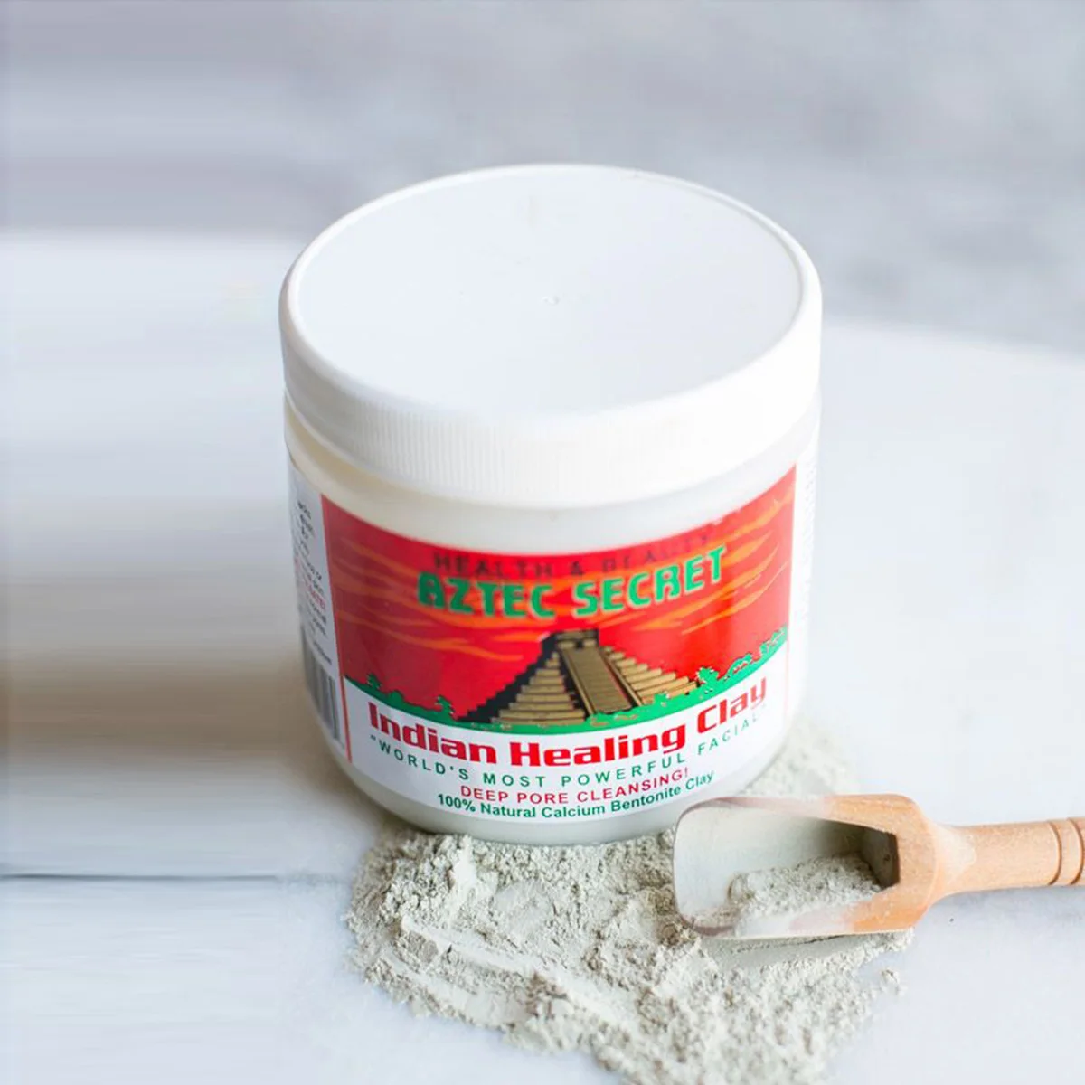 Oem/Odm Original 100% Natural Faceial Volcanic Mud Mask Deep Pore Cleansing Mask Aztec Secret Calcium Indian Healing Clay