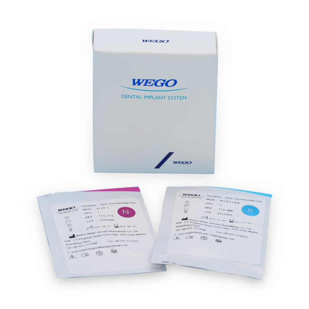 WEGO Dental Implant CE ISO Dental Fixture Manufacture S.L.A Surface Pure Titanium IV Factory Direct Implant