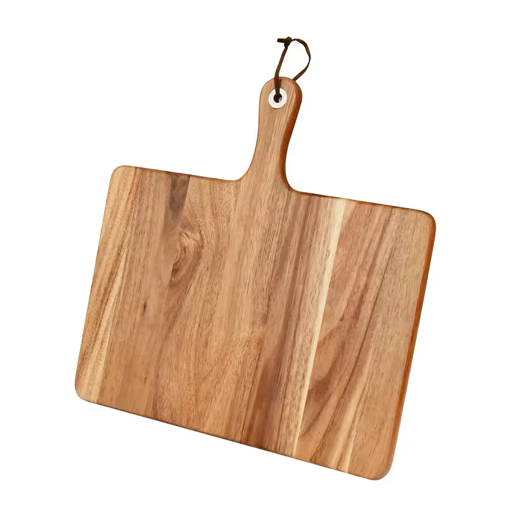 Mincing Waste and Want Lap Counter Racket Cutting board Wooden Bamboo Pizza Cutting Board Paddle Pizza Peel With Handle