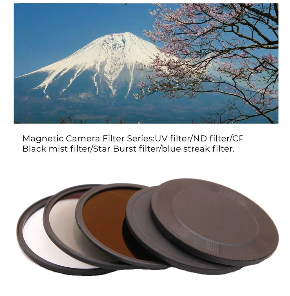 OEM Custom Camera  Filter Len Photography UV ND GND Polarized CPL  VND2-5 Mist Diffusion Special effect Camera  Lens  Filter