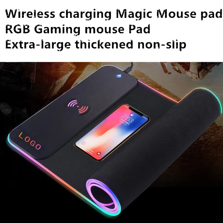 Luxury Modern Smart Table Keyboard Mouse Pad Wireless Charger Office Floppy Desk Mat For Laptop