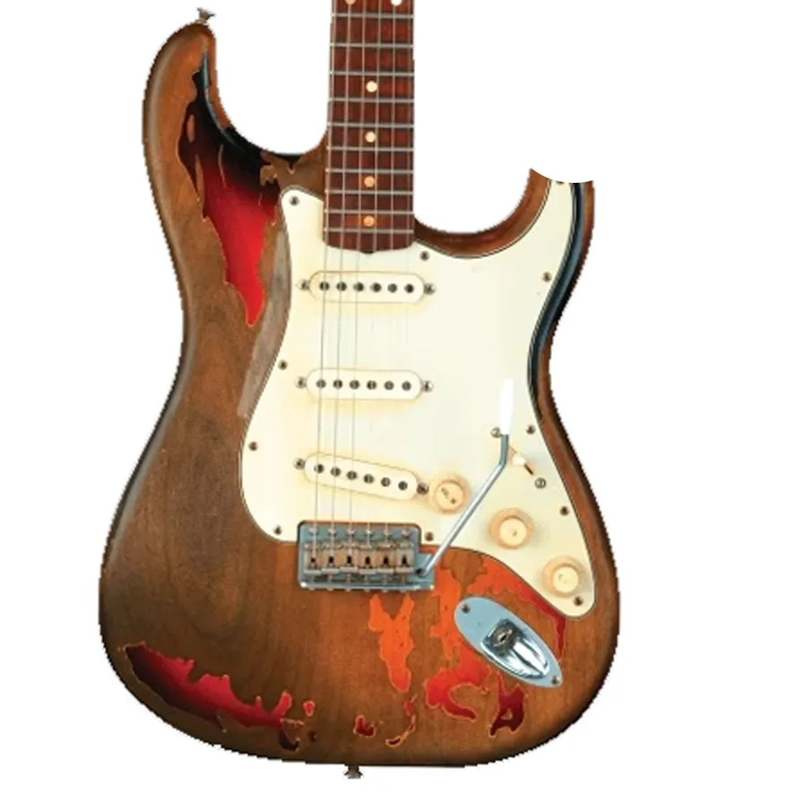 HOT SELLING ELECTRIC GUITAR 3 SINGLE PICKUP COLORFUL PICKGUARD OEM