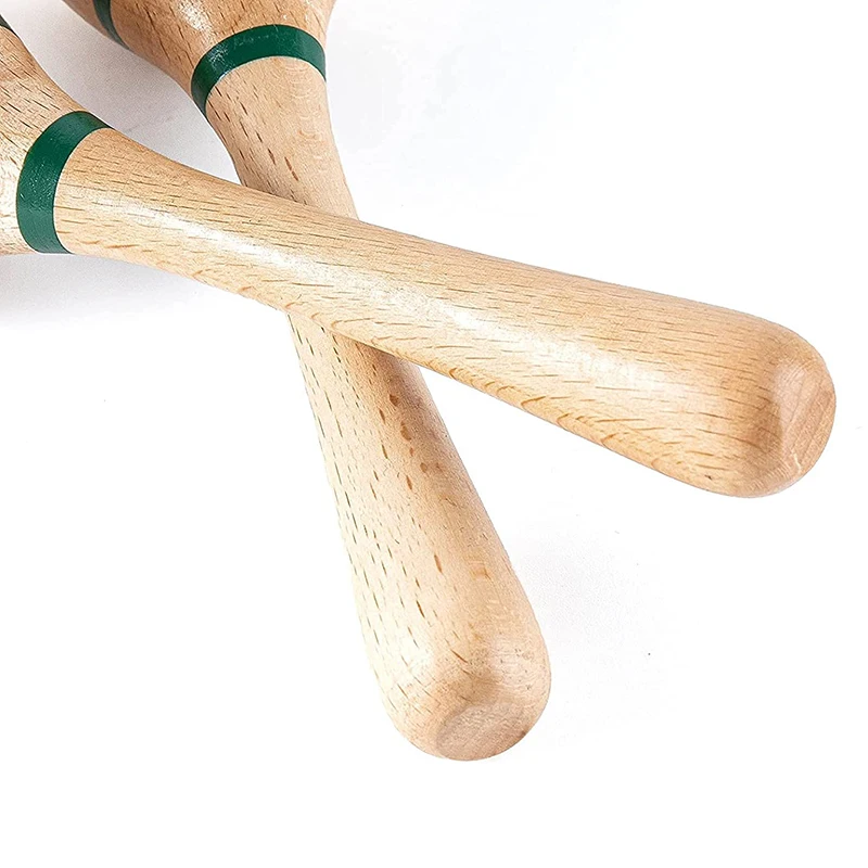 Wooden Varnish Sand Hammer Toy Kids Instrument Education Toy Musical Hand Shaker Maracas