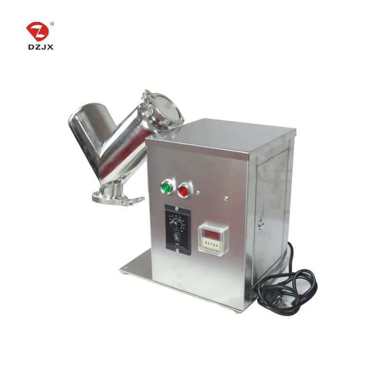 High efficiency mini v type pharmaceutical mixing machine blender lab small dry powder mixer
