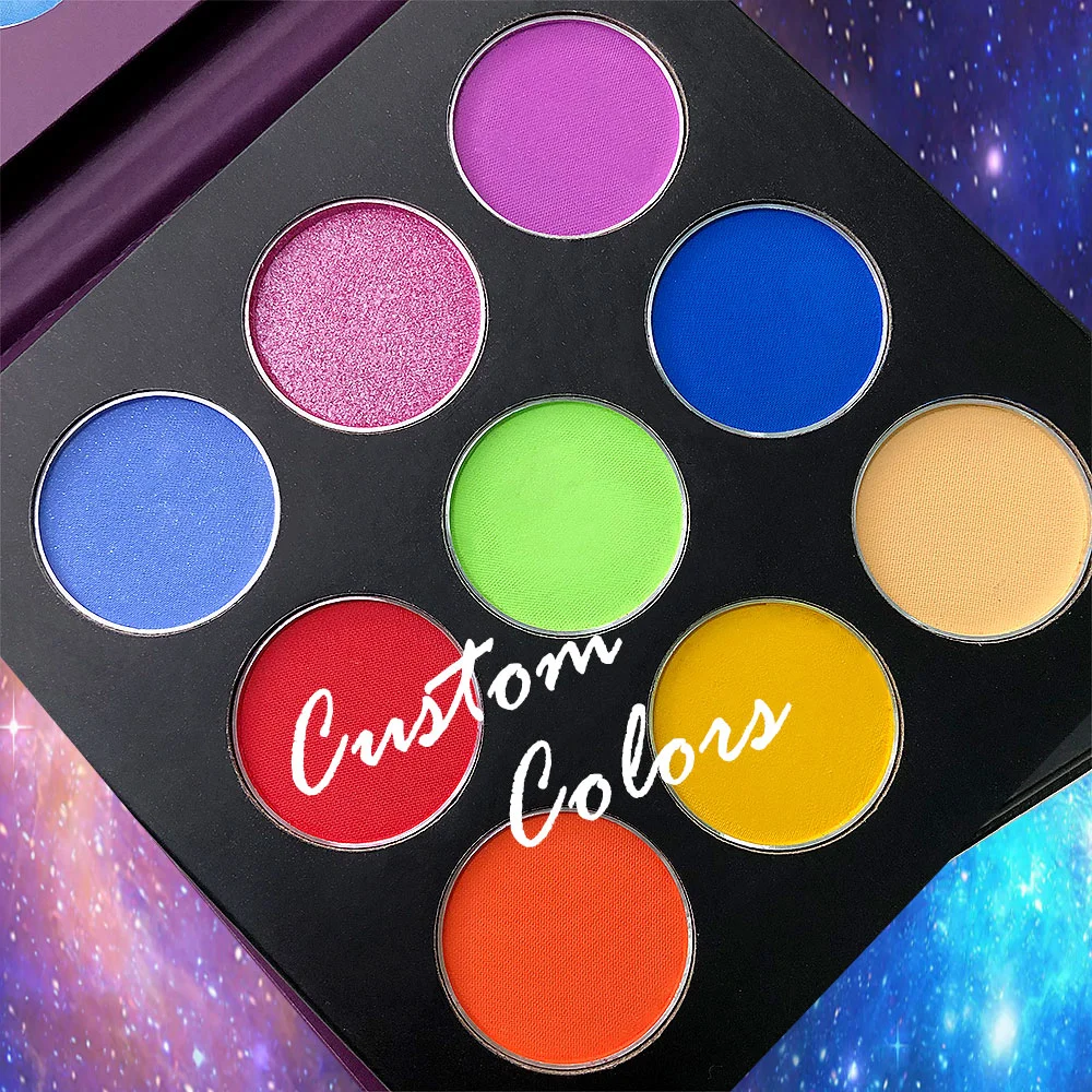 High pigmented duochrome nude eye shadow pallet custom glitter eyeshadow palettes vegan private label eyeshadow palette