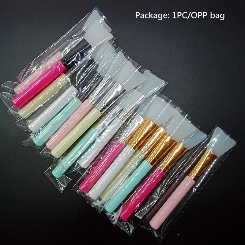 Beauty Tools Makeup Brush Applicator Factory Cheap Soft Silicon Face Mask Applicator Brush for Mud Clay Charcoal Mixed Mask