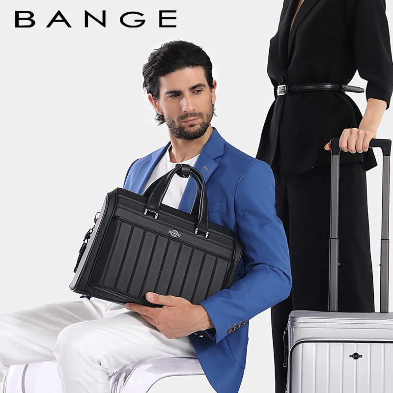 BANGE new arrivals premium microfiber briefcase bag luxury office business shoulder laptop bag sling bag briefcase