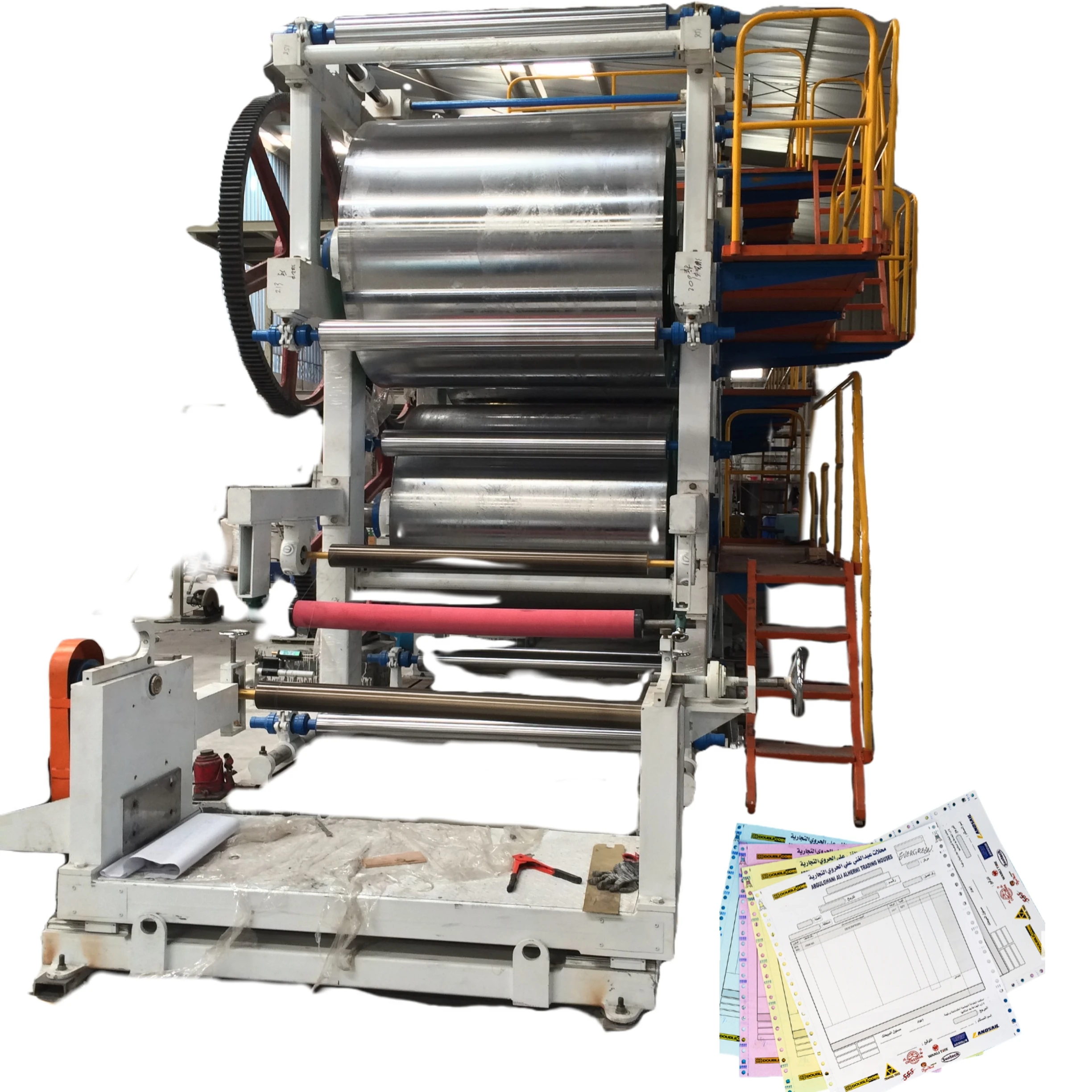 Carbon-free paper making machine NCR paper coating machine for copy paper