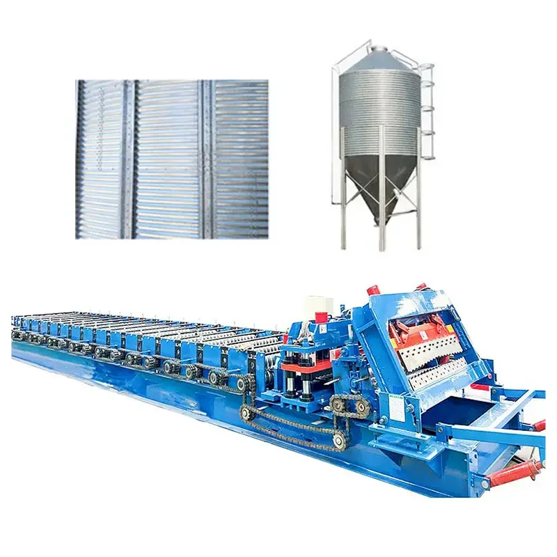 New Customized Machine Granary Silo Side Plate Reinforced Purlin Steel Frame Forming Machine Silo Stiffener Machine