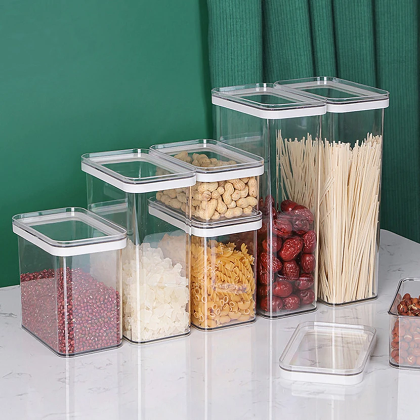 Free Sample Huge Discount Cereal Transparent Eco-friendly Seasoning Red Bean Kitchen Storage Bins Box