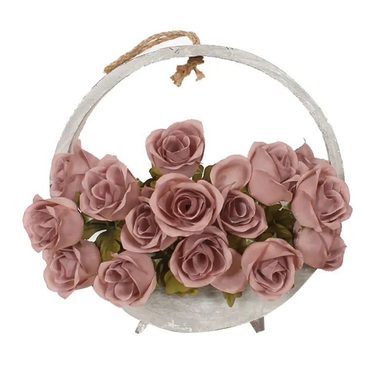 High Quality Simulation Flowers Decor Silk Rose Centerpiece Flower Wedding Bouquet Artificial Roses
