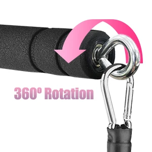 Home Gym Pilates Bar Kit with Resistance Bands Stick Squat Yoga Pilates Flexbands Kit