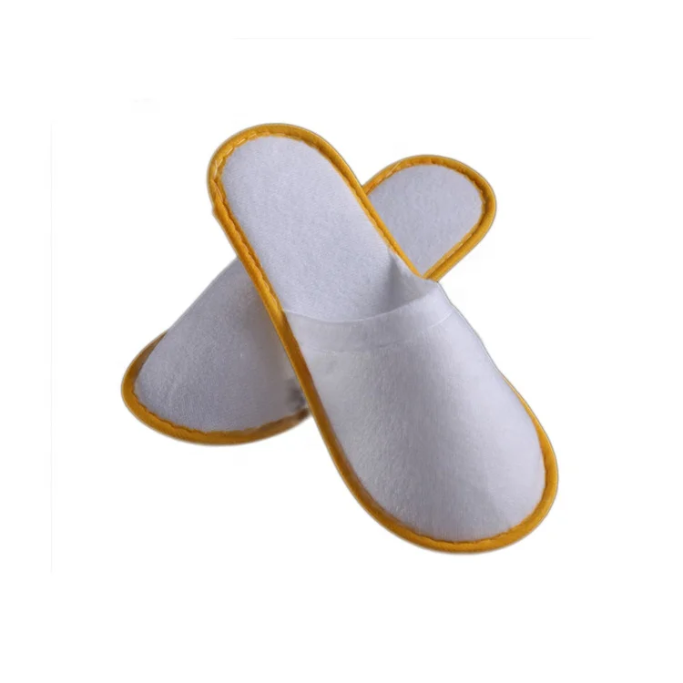 Embroidered Silk Velvet Closed Toe Chinese Silk Slippers For Hotel